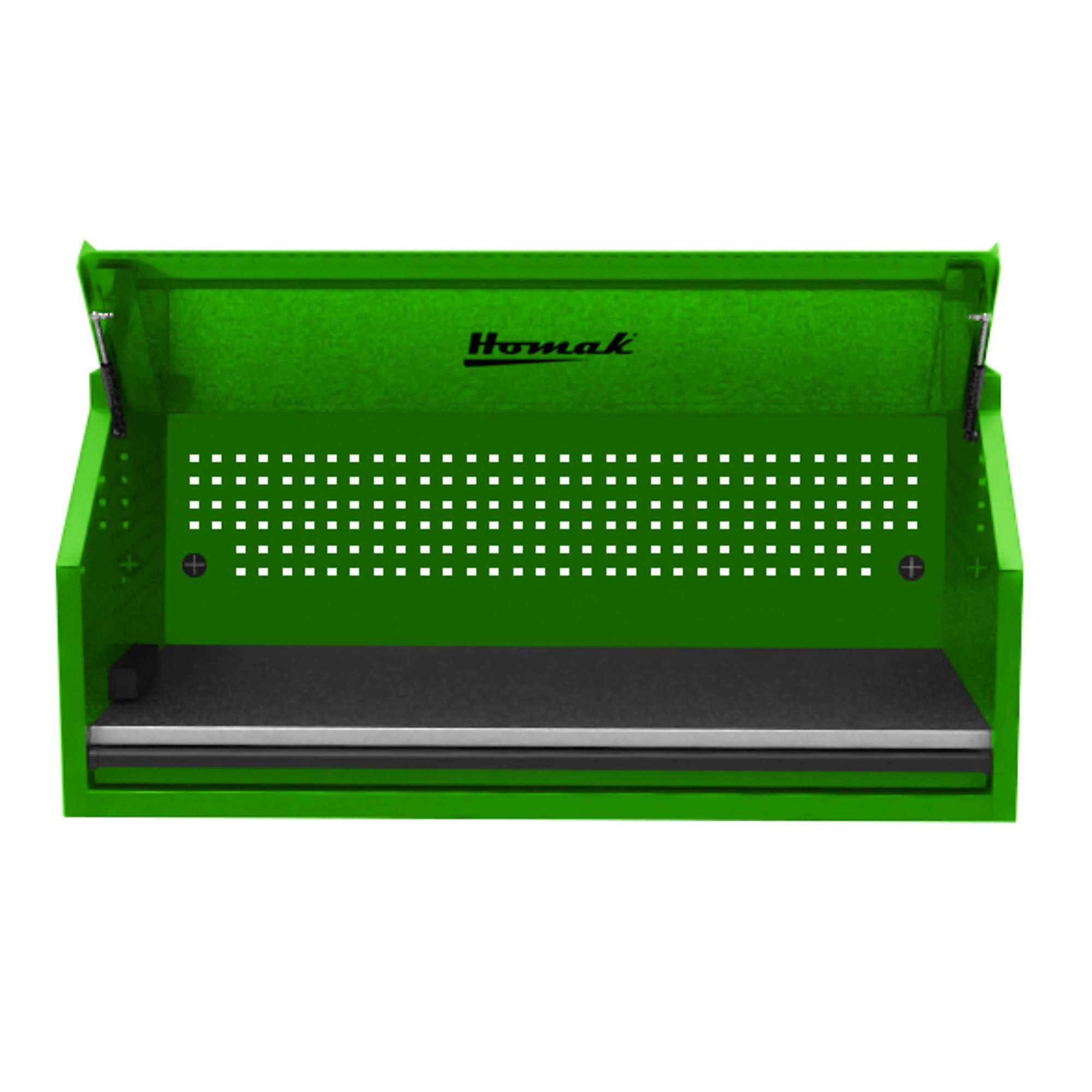 Homak RS Pro, 54in. RS PRO TOP HUTCH-LIME GREEN, Width 54 in, Height 24.375 in, Color Green, Model# LG02054010